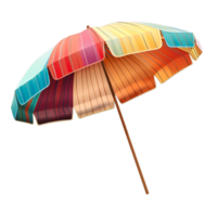 Beach Umbrella Summer Accessories for Holiday Vacation Isolated on Transparent Background png