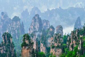 Zhangjiajie mountains, China photo