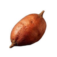 A large orange potato on a transparent background png