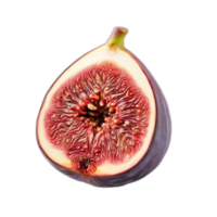 Half fig on a transparent background png