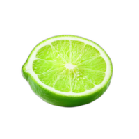 ein Limette Scheibe auf ein transparent Hintergrund png