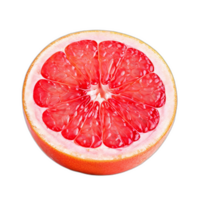 Grapefruit cut in half on transparent background png