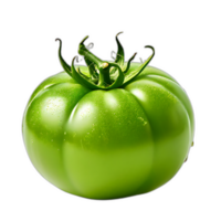 Green tomato on transparent background png