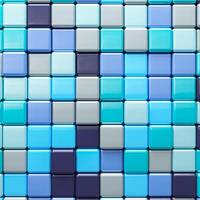 Abstract background of multicolored colorful cubes photo