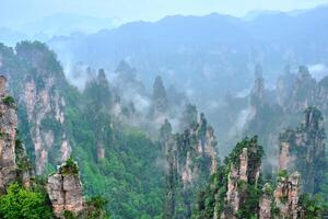 Zhangjiajie mountains, China photo