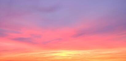 Fondo de cielo al atardecer foto