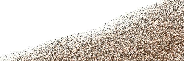 Chocolate and coffee powder, scattered cocoa on a light background. Particles of earth and dust. Brown sand texture.Top view of the cake. vector