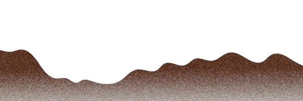 Chocolate and coffee powder, scattered cocoa on a light background. Particles of earth and dust. Brown sand texture.Top view of the cake. vector