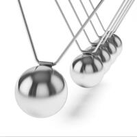 Action sequrence concept background - Newton's cradle executive photo