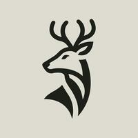 a deer logo vector