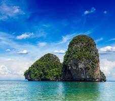 Limestone rock, Thailand photo