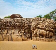 Descent of the Ganges and Arjuna's Penance, Mahabalipuram, Tamil photo