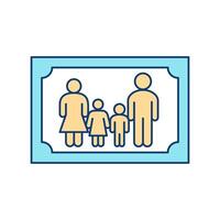 temporal asistencia para necesitado familias bienestar icono vector