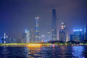 Guangzhou skyline. Guangzhou, China photo