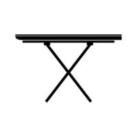 Ironing board illustrated on white background vector