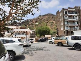 Asir, Saudi Arabia, 12 April 2024 - Beautiful daytime view of Rijal Almaa heritage village in Asir region in Saudi Arabia. photo