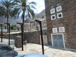 Asir, Saudi Arabia, 12 April 2024 - Beautiful daytime view of Rijal Almaa heritage village in Asir region in Saudi Arabia. photo