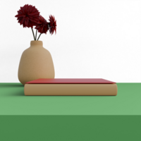 3d render do mínimo cena para produtos exibição apresentação com elegante cor para seu Projeto png