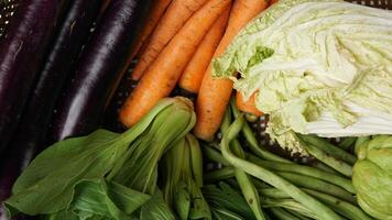 Assortment of fresh vegetables photo