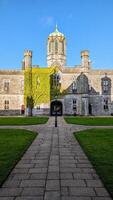 The University of Galway, quadrangle in Ireland, architecture and landmarks background photo