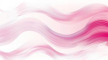 A pink gradient wavy lines pattern, graphic on white background, pink and red color scheme. photo