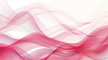 A pink gradient wavy lines pattern, graphic on white background, pink and red color scheme. photo