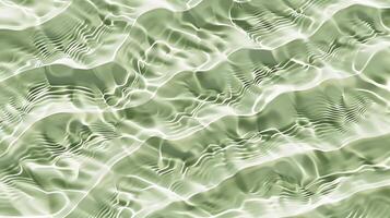 A texture of ripples on sand, with small waves on the surface, light green tint. photo