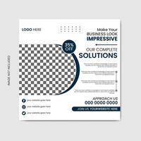 Digital marketing social media post template. business social media post. vector