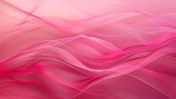 Red and pink background with three-dimensional smooth red waves. photo