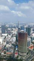 antenne visie van downtown ho chi minh stad, Vietnam. video