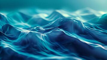 un resumen azul antecedentes con borroso olas y suave ligero. un resumen fluido formas y elegante curvas, moderno minimalista diseño. foto