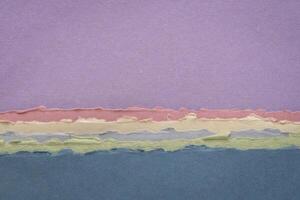 abstract landscape in blue and pink pastel tones photo