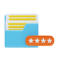 Fraud Document 3D Icon. Error Document File 3D Icon png
