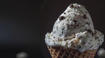 Ice cream commercial, macro food texture background photo