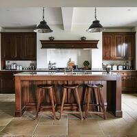 Bespoke kitchen design, country house and cottage interior design, English countryside style renovation and home decor photo