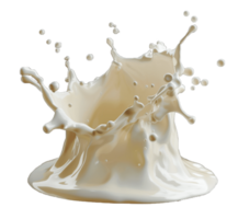 crema spruzzo isolato su trasparente sfondo, crema spruzzo , crema corona spruzzata, . png