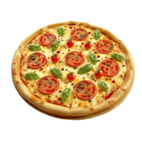 ein käsig köstlich Pizza mit lecker Peperoni auf ein transparent Hintergrund, . png