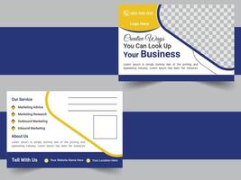 Corporate Business Post Card Design vector