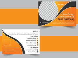 Corporate Business Post Card Design vector