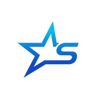 Stylist Initial S Star Logo vector