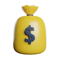 bolsa de dinero dólar png