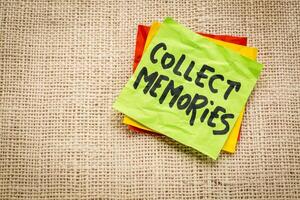 collect memories on a sticky note photo