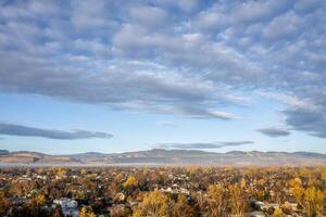 Fort Collins and Front Range aerial view photo