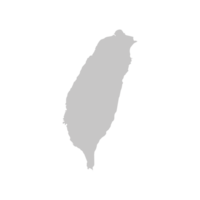 simples taiwanês mapa ícone. Taiwan mapa. Formosa. png