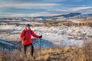 hiking Rocky Mountains foothills photo