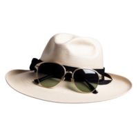 chapeau avec lunettes de soleil transparent image png