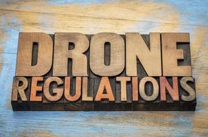 drone regulations word abstract photo