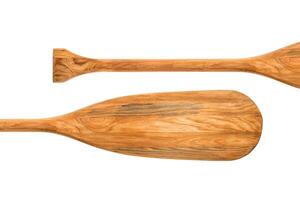 wooden canoe paddle abstract photo