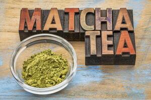 matcha green tea powder photo