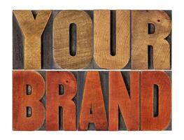 your brand word abstract photo